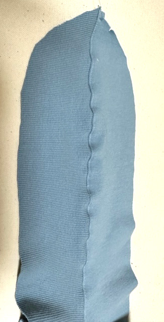 blue sweatshirt band ribbing