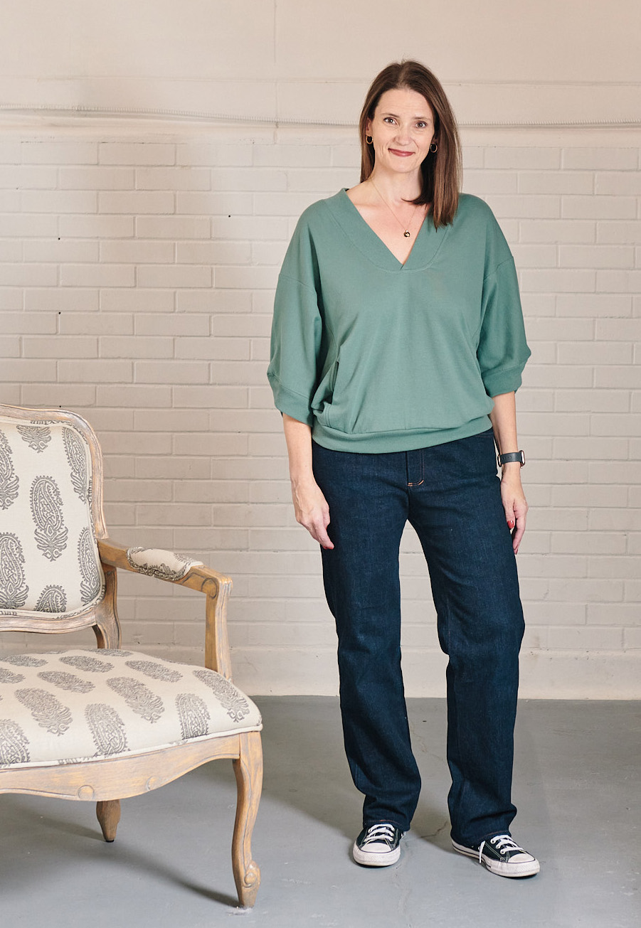 Lyndsey Stanfill in Polished Sweatshirt